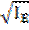 Image of the square root of I subscript E.