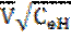 Image of formula: V bar (square root of C subscript eH).