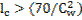 Image of graphic: l subscript c > (70/(C subscript w) squared).