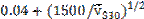 Image of equation: 0.04+((1500/(v bar subscript S30)) to the 1/2).