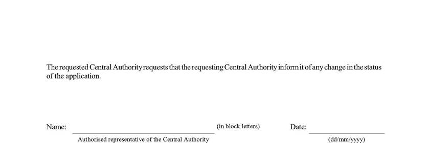 Page 3 of Acknowledgement form under Article 12(3)