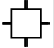 Image of empty square with a short line drawn outward from the middle of each side.