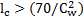 Image of graphic: l subscript c > (70/(C subscript w) squared).