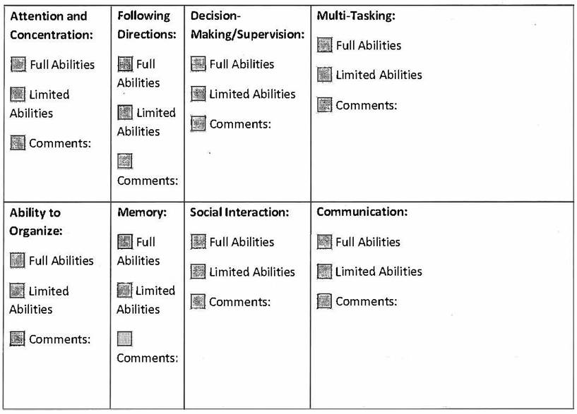 Appendix C
Page 4
Part 2: Request for information regarding restrictions and limitations as related to a workplace accommodation.
