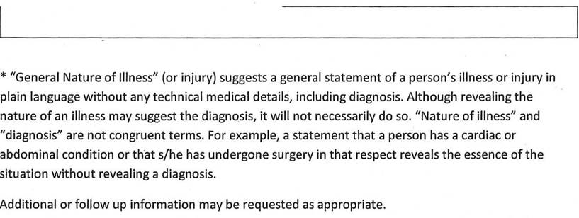 Appendix C
Page 7
Part 2: Request for information regarding restrictions and limitations as related to a workplace accommodation.
