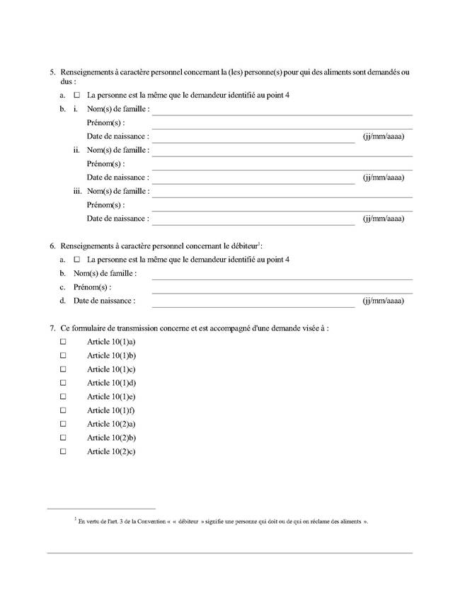 Page 2 du Formulaire de transmission en vertu de l'article 12(2) Description automatically generated